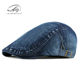 Nukty Brand Oohmy Cotton Denim Newsboy Hats Flat Ivy Gatsby Cabbie Driving Berets Hat Dad Cap for Men Women Vintage Casual Headwear