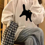 Nukty Women Hoodies Autumn Funny Cartoon Sweatshirt Oversized Streetwear Sweatshirts Hip Hop Cool Pullover Tops