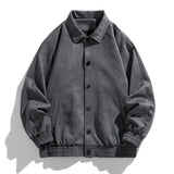 Nukty 2024 New Listing Oversized Aviator Jacket Fashion Casual Suede Flip Lining Slim Quality Men'S Spring And Fall Loose Work Coat