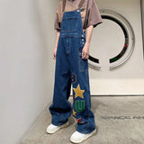 Nukty  Hip Hop Jeans Men Overalls Streetwear Baggy Unisex Y2k Clothes Tooling American Fashion Vintage Denim Trousers Techwear Handsome