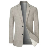 Nukty WELL DRESSED MEN Men Thin Suit Blazers Jackets Business Casual Suit Designer Coats New Spring Summer Formal Wear Slim Fit Blazers Jackets Size 4X