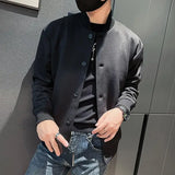 Nukty High-Quality Male Bomber Casual JacKet Men's Autumn and Spring Outdoor Solid Color Jacket Sportswear Men's Jacket