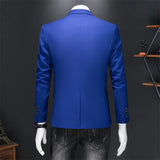 Nukty High Quality Business Slim Fit Single Buttons Suits Jacket Men Slim Fit Casual Fashion Wedding Groom Tuxedo Blazer Coats 6XL-M