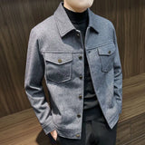 Nukty Men's Wool & Blends Jackets Slim Fit Solid Color Short Male Coats Joker Luxury Designer Harajuku Korean Reviews Many Casual Cold