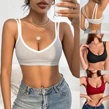 Nukty Sexy Crop Top Corset Camisole Seamless Underwear Hot Sale Fashion Women Casual Bralette Lingerie Tank Top Sexy Bras Sports Vest