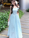Nukty Women  Sleeveless Polka Dot Slash Neck Dresses Spring Summer Backless Sweet Elegant Party Dress Vintage Ladies Casual Vestidos