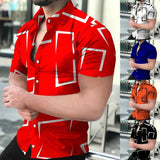 Nukty 3D printed men's shirt New high quality Hawaiian Baroque short sleeve tops