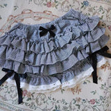 Nukty  Y2K Sweet Lolita Tutu Skirts Women Japanese High Waist Kawaii Preppy Patchwork Dance Skirts Summer Cute with Bow Mini Cake Skirt
