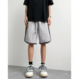 Nukty Summer Thin Running Shorts for Men Casual Jogging Sport Short Pants Patchwork Drawstring Quick Dry Sports Shorts