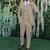 Nukty prom outfits for guys Men's Slim-fit Three-piece Suit，Three-piece Set of Vest, Blazer and Trousersï¼?Ideal for Weddings, Business and Formal Occasions
