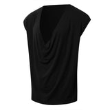 Nukty New Summer Men's Skinny Gym Tank Tops Leisure Popular Sleeveless Sportwear Fashion Loose Solid Color Bodybuilding Vest S-2XL