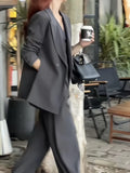 Nukty Korean Fashion Women Business Blazer 3 Pieces Set Elegant Casual Jackets Coat Sleeveless Vest and Pant Suit Female Clothes New