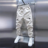Nukty New Autumn Loose-Fit Men's Cargo Pants Korean Style Casual Plus Size Fashionable Trendy Brand Men's Pants With Drawstring