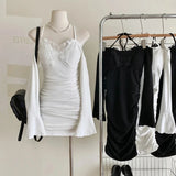 Nukty Summer Dress Women New Arrivals Ruffle Off The Shoulder Bodycon Dress House of Cb Black Evening Party Dress