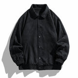 Nukty 2024 New Listing Oversized Aviator Jacket Fashion Casual Suede Flip Lining Slim Quality Men'S Spring And Fall Loose Work Coat