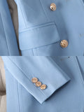 Nukty High Quality Office Ladies Pant Suit Solid Color Women Business Work Wear Blazer Jacket and Trouser Female Formal 2 Piece Sets