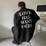 Nukty New Autumn Men's Blazer Casual Back Letter Printing Design Shoulder Pads Loose Tops Korean Trendy Male Suit Jacket