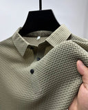 Nukty High-end ice silk elastic Polo shirt New summer T-shirt trend Breathable men's clothing Business short sleeve luxury top