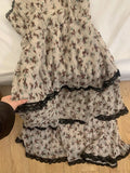 Nukty Beach Vacation Print Sundress Fashion A-Line Dress Y2K Streetwear Classical Beige Spaghetti Strap Dress Sleeveless Temperament