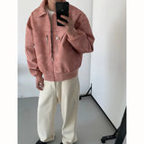Nukty Short Leather Jacket Men Oversized Fashion Casual Motorcycle Jackets Men Streetwear Hip-hop Loose Bomber Jacket Mens Outwear