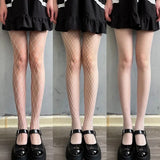 Nukty Hot Selling Summer Lolita Fishnet  Body Stockings Fish Net Pantyhose Mesh Nylon Tights Lingerie Skin JK Fishnet Waist Hosiery