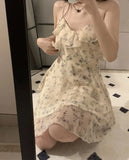 Nukty DRESS TO IMPRESS Sweet Dresses for Women Fashion Floral Korean Summer Robe Femme Temperament Chiffon A-line Dress 2024 Vestidos De Mujer