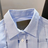 Nukty Trendy Long Sleeve Men's Shirt Laid-Back New Spring Stripe Woven Men's Wear Trendy Brand Casual Shirt For Men