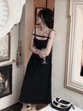 Nukty Summer Y2K Spaghetti Strap Evening Party Dresses Solid Elegant Sleeveless Sexy A-line Short Dress One Piece Vestido Mujer