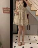Nukty DRESS TO IMPRESS Sweet Dresses for Women Fashion Floral Korean Summer Robe Femme Temperament Chiffon A-line Dress 2024 Vestidos De Mujer