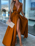 Nukty Sexy floral print jumpsuits women V-neck split spaghetti strap lace up long overalls Summer beach loose female jumpsuit