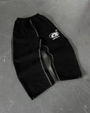Nukty Vintage Harajuku Style Striped Casual Pants For Men And Women High Waist Straight Leg Loose Fit Hip Hop Sweatpants