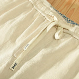 Nukty 7 Colors Men's Cotton Linen Pants Male Spring Summer Casual Solid Color Thin Linen Cargo Trousers Streetwear M-XXXL