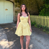 Nukty Casual Solid Square-Neck Halter Mini Dress Sexy Ruched Off Shoulder Backless 2025 Summer New Women Streetwear Vestidos