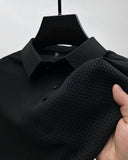 Nukty High-end ice silk elastic Polo shirt New summer T-shirt trend Breathable men's clothing Business short sleeve luxury top