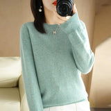 Nukty Women Sweater Spring Autumn Long Sleeve O-neck Pullovers Warm Bottoming Shirts Korean Fashion Sweater Knitwear Soft Jumpers