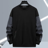 Nukty Streetwear Patchwork Sweatshirt Men Plus Size 10XL 11XL Sweatshirts Spring Autumn Tracksuit Men Big Size 11XL