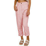 Nukty Autumn and Winter New Women's High waist Casual Pants Europe and America Solid Corduroy Loose Straight Pants Women