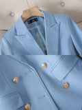 Nukty High Quality Office Ladies Pant Suit Solid Color Women Business Work Wear Blazer Jacket and Trouser Female Formal 2 Piece Sets