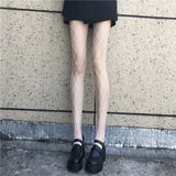 Nukty Hot Selling Summer Lolita Fishnet  Body Stockings Fish Net Pantyhose Mesh Nylon Tights Lingerie Skin JK Fishnet Waist Hosiery