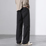 Nukty Parachute Pants for Men's Summer Slim American Loose Fitting Straight Tube Workwear Casual Pants