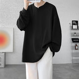 Nukty  High Quality Texture Long Sleeve T shirt For Men Spring Autumn Casual Mens T-shirts Male Tops Classic Clothes Men's T-Shirts