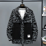 Nukty Color Block Patchwork Denim Jacket Men 11XL 10XL Plus Size Jean Jackets Vintage Coat Male Big Size Outerwear