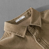 Nukty Italy Quality Brand Shirts For Men Fashion Cotton Corduroy Warm Long-sleeve Thickened Plus Size Top Clothes Camisa