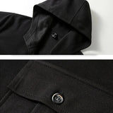Nukty New Spring Autumn Jacket Men Wool Coat Plus Size 10XL 11XL Windbreak Jackets Male Black Coat Big Size 11XL