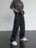 Nukty 2024 Men HipHop Distressed Jeans Pants Men Ripped Patchwork Denim Pants Male Oversized Loose Casual Streetwear Wide Leg Trousers
