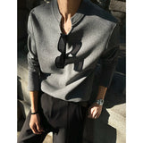 Nukty Mens Slim Fit Long Sleeve V-Neck T-Shirt Solid Color Spring  Casual Basic Top  Plain Tee Shirt Breathable Comfort Stretch Soft