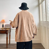 Nukty Streetwear Men‘s Sweater Japan Style Plus Size 7XL Man Sweatercoat Fashion Loose Tops Casual Single Breasted Clothes