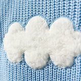 Nukty Women's Cozy Clouds Sweater Cute Cartoon Long Sleeve Crew Neck Pullover Jumper Fall Winter Knit Tops