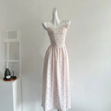 Nukty Women  Sleeveless Polka Dot Slash Neck Dresses Spring Summer Backless Sweet Elegant Party Dress Vintage Ladies Casual Vestidos