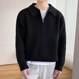 Nukty Men Sweater Long Sleeve Soft Warm Wear-resistant Autumn Sweater   Spring Sweater  for Daily Life